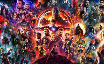 All marvel cinematic universe super heroes in one poster